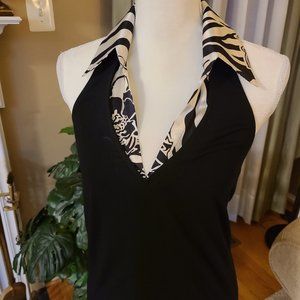 WHBM Black and White Top
